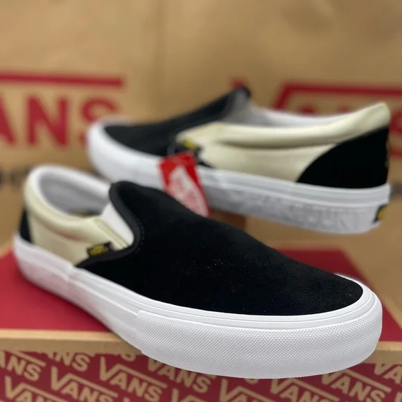 Vans Men’s Slip-On Pro(Shake Junt) Black/Gold Sneakers VN0A347V13L